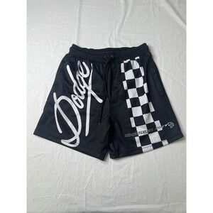 Kiy Studios x Dodge Men's Last Lap Mesh Drawstring Shorts LV5 Black Size M